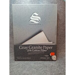 Southworth P914C 24 lb Weight 8.5 x 11 Granite Specialty Paper - Gray (1/BX)  80